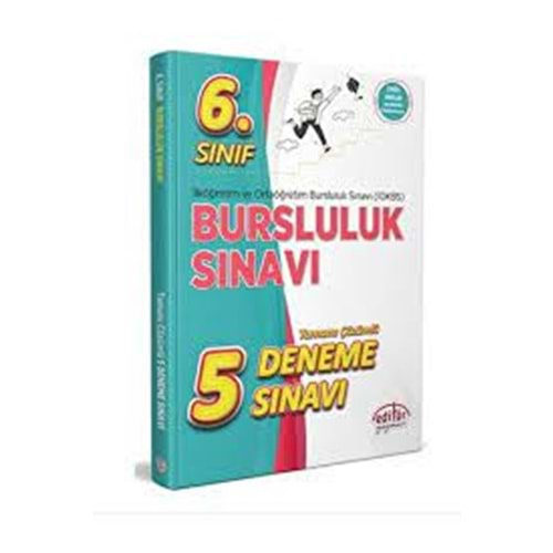 EDİTÖR 6.SINIF İOKBS BURSLULUK SINAVI TAMAMI ÇÖZÜMLÜ 5 DENEME SINAVI