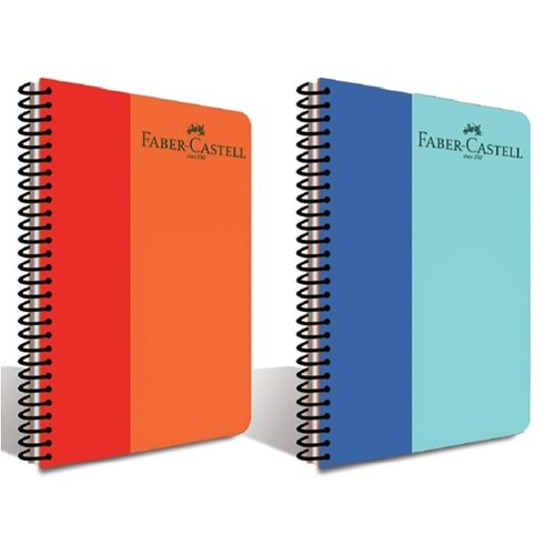 FABER CASTELL BİCOLOR SPİRALLİ A4 100 YAPRAK KARELİ DEFTER-5075000131