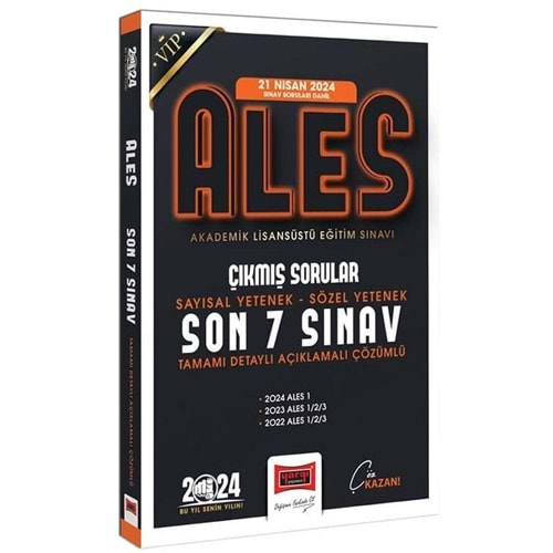 YARGI ALES 2024 SON 7 SINAV ÇIKMIŞ SORULAR