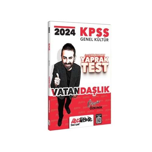 HOCAWEBDE KPSS 2024 GENEL KÜLTÜR VATANDAŞLIK ÇEK KOPART YAPRAK TEST