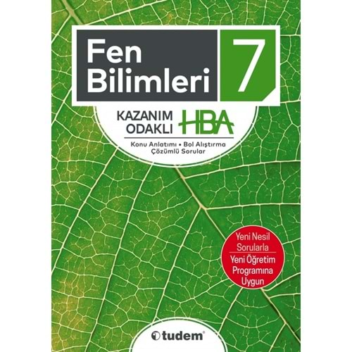 TUDEM 7.SINIF FEN BİLİMLERİ KAZANIM ODAKLI HBA-YENİ