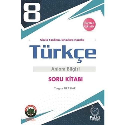 PALME 8. SINIF TÜRKÇE ANLAM BİLGİSİ SORU BANKASI