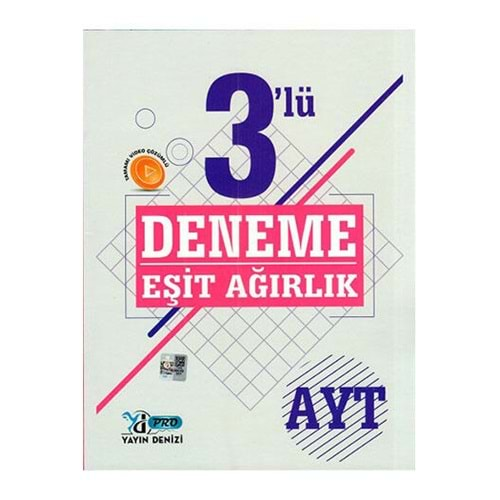 YAYIN DENİZİ AYT PRO DENEME 3 LÜ EŞİT AĞIRLIK - 2022