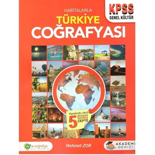 AKADEMİ DENİZİ KPSS GENEL KÜLTÜR HARİTALARLA TÜRKİYE COĞRAFYASI-2023