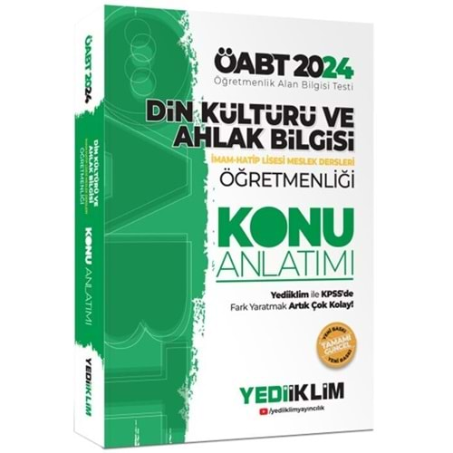 YEDİİKLİM ÖABT 2024 DİN KÜLTÜRÜ VE AHLAK BİLGİSİ ÖĞRETMENLİĞİ KONU ANLATIMI İMAM HATİP LİSESİ MESLEK DERSLERİ