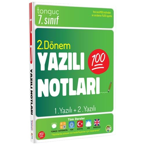 TONGUÇ 7.SINIF YAZILI NOTLARI 2.DÖNEM 1 VE 2. YAZILI