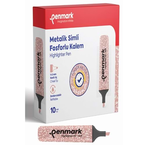 PENMARK METALİK SİMLİ FOSFORLU KALEM SİMLİ BRONZ-HS-505 14