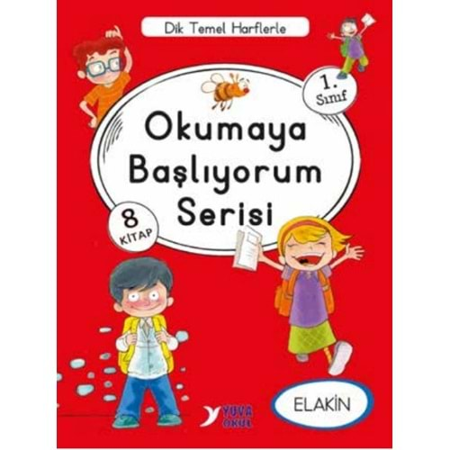 YUVA 1.SINIF OKUMAYA BAŞLIYORUM SERİSİ (ELAKİN) 8 KİTAP SET