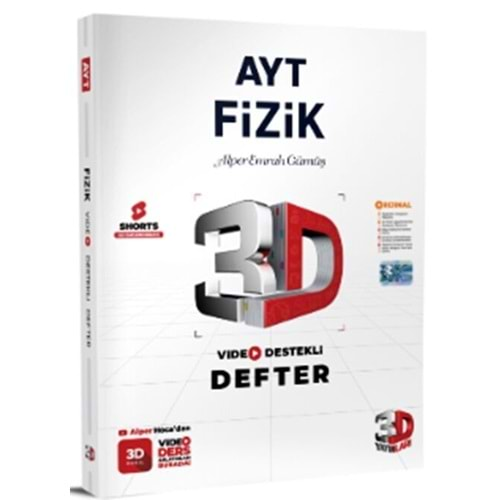 ÇÖZÜM AYT FİZİK VİDEO DESTEKLİ DEFTER 3D-2025