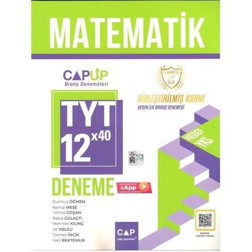 ÇAP TYT UP DENEME MATEMATİK (12*40)-2024