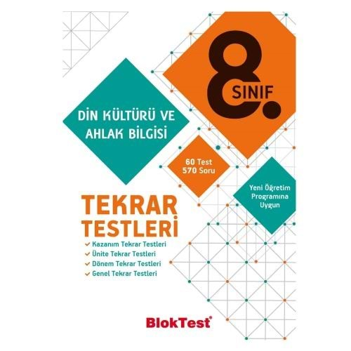 BLOKTEST 8.SINIF DİN KÜLTÜRÜ VE AHLAK BİLGİSİ TEKRAR TESTLERİ