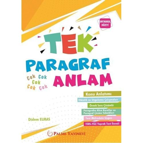 PALME TEK PARAGRAF ANLAM-ORTAOKUL DÜZEYİ