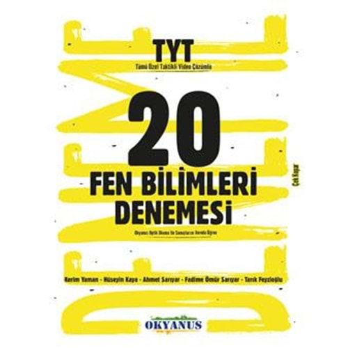 OKYANUS TYT 20 Lİ FEN BİLİMLERİ DENEME