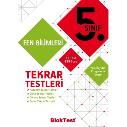 BLOKTEST 5.SINIF FEN BİLİMLERİ TEKRAR TESTLERİ