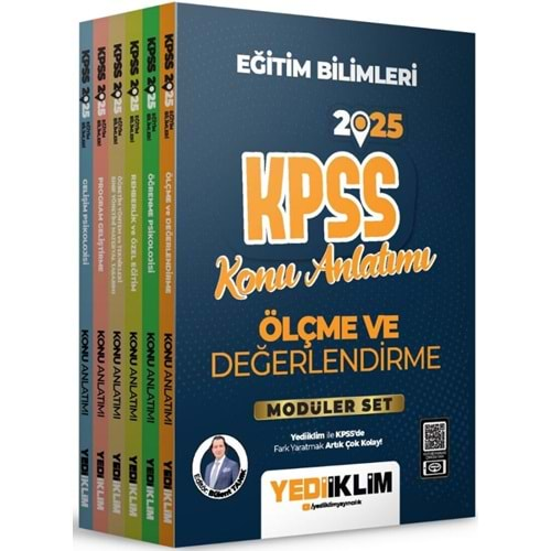 YEDİİKLİM KPSS 2025 EĞİTİM BİLİMLERİ KONU ANLATIMLI MODÜLER SET