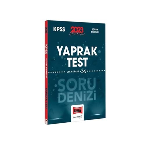 YARGI KPSS 2023 EĞİTİM BİLİMLERİ TÜM DERSLER SORU DENİZİ ÇEK KOPART YAPRAK TEST