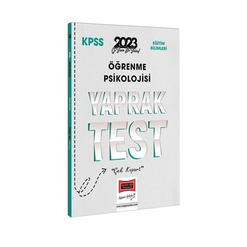 YARGI KPSS EĞİTİM BİLİMLERİ ÖĞRENME PSİKOLOJİSİ YAPRAK TEST-2023