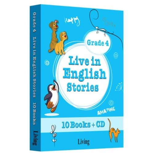 LİVİNG GRADE 4 LİVE İN ENGLİSH STORİES 10 KİTAP+CD