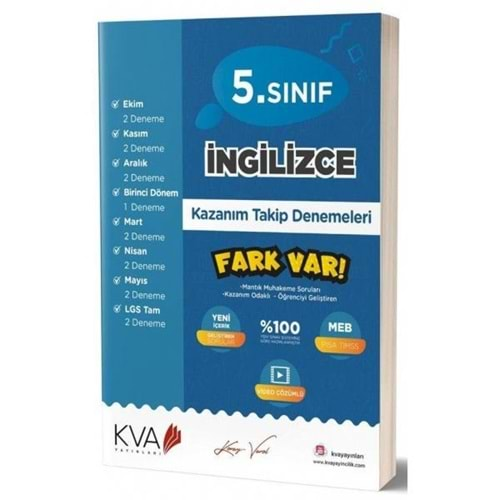 KORAY VAROL 5.SINIF İNGİLİZCE KAZANIM DENEMELERİ