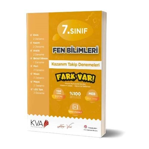 KORAY VAROL 7.SINIF FEN BİLİMLERİ KAZANIM DENEMELERİ