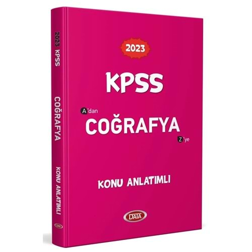 DATA KPSS 2023 COĞRAFYA KONU ANLATIMLI