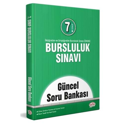 EDİTÖR 7.SINIF BURSLULUK SINAVI GÜNCEL SORU BANKASI