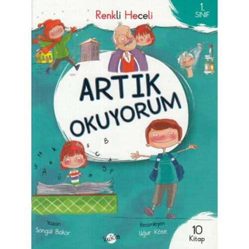 1.SINIF ARTIK OKUYORUM RENKLİ HECELİ HİKAYE SETİ-10 KİTAP-KUKLA