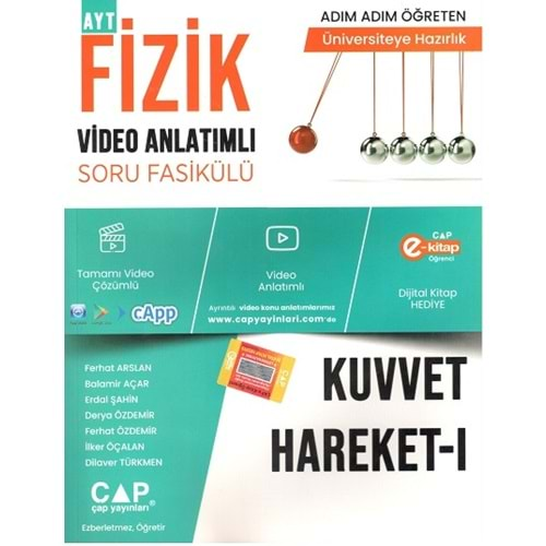 ÇAP AYT KUVVET HAREKET-1 KONU ANLATIMLI SORU BANKASI-2023