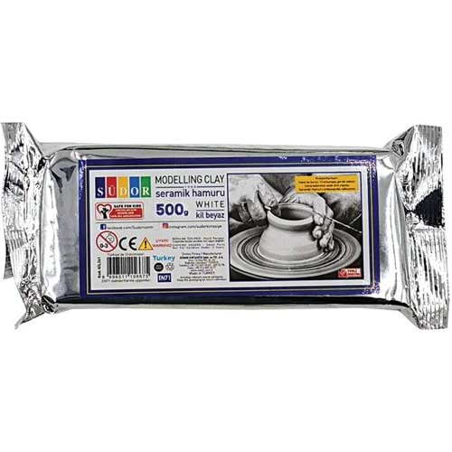 SÜDOR SERAMİK KİL 500 GR BEYAZ-KİL261