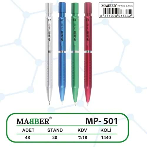 MABBER VERSATİL KALEM 0.7 MM-MP-501