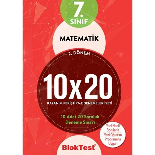 TUDEM 7. SINIF MATEMATİK 10*20 DENEMESİ 2. DÖNEM