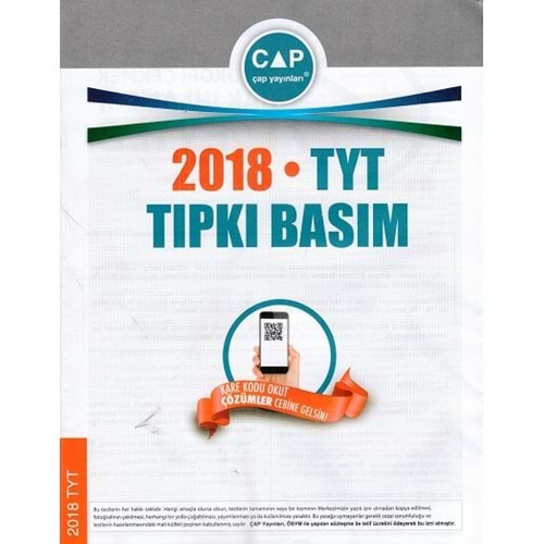 ÇAP TYT 2018 TIPKI BASIM DENEME SINAVI