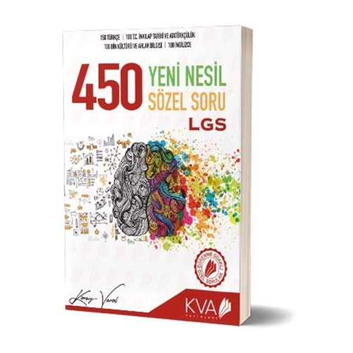 KORAY VAROL 8.SINIF YENİ NESİL 450 SÖZEL SORU