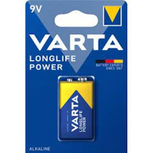 VARTA HİGH ENERGY POWERFUL 9V ALKALİN PİL