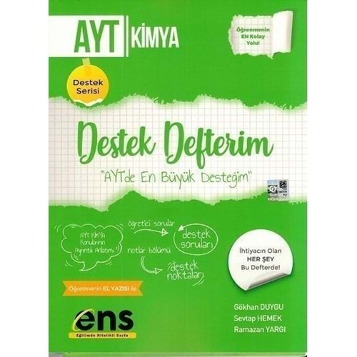 ENS AYT KİMYA DESTEK DEFTERİM