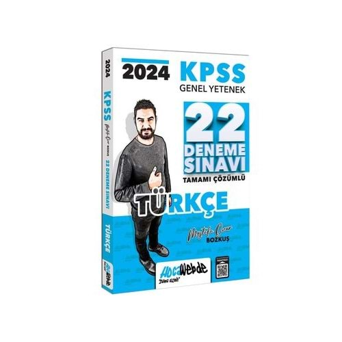 HOCAWEBDE KPSS 2024 GENEL YETENEK TÜRKÇE TAMAMI ÇÖZÜMLÜ 22 DENEME SINAVI