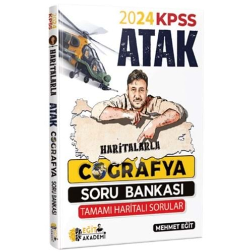 EĞİT AKADEMİ KPSS HARİTALARLA ATAK COĞRAFYA SORU BANKASI-2024