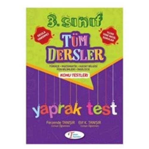 TANIŞIR 3.SINIF TÜM DERSLER YAPRAK TEST