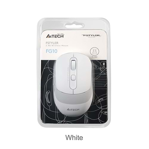 A4 TECH FG10 BEYAZ NANO KABLOSUZ OPTİK MOUSE