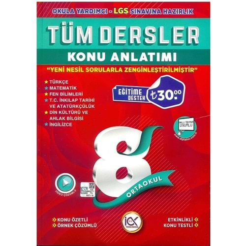 İLK ÖNCE 8.SINIF TÜM DERSLER KONU ANLATIMI-EĞİTİMİ DESTEK-2022