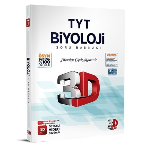 ÇÖZÜM TYT BİYOLOJİ SORU BANKASI 3D-2025