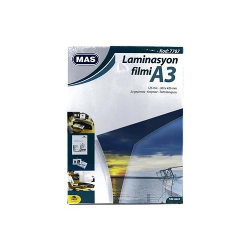 MAS LAMİNASYON FİLMİ A3-7707