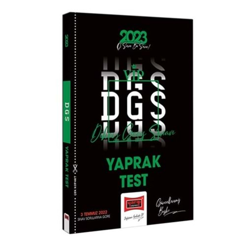 YARGI DGS 2023 VİP YAPRAK TEST