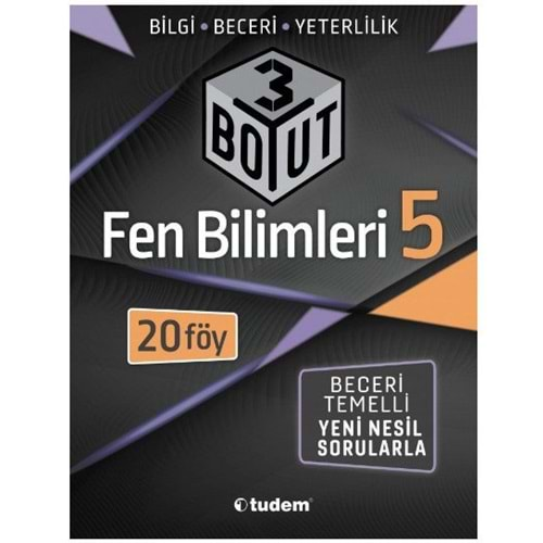 TUDEM 5.SINIF FEN BİLİMLERİ 3 BOYUT 20 FÖY