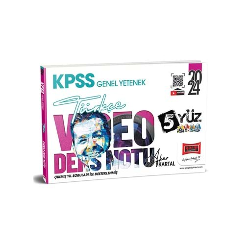 YARGI 2024 KPSS 5YÜZ TÜRKÇE VİDEO DERS NOTLARI