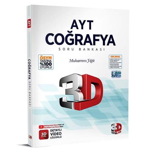 ÇÖZÜM AYT COĞRAFYA SORU BANKASI 3D-2025