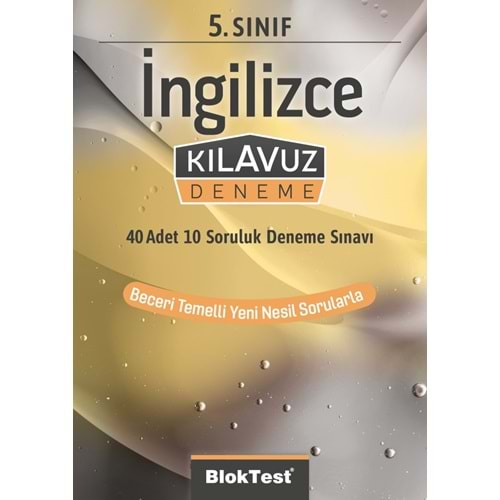 BLOK TEST 5.SINIF İNGİLİZCE KILAVUZ DENEME