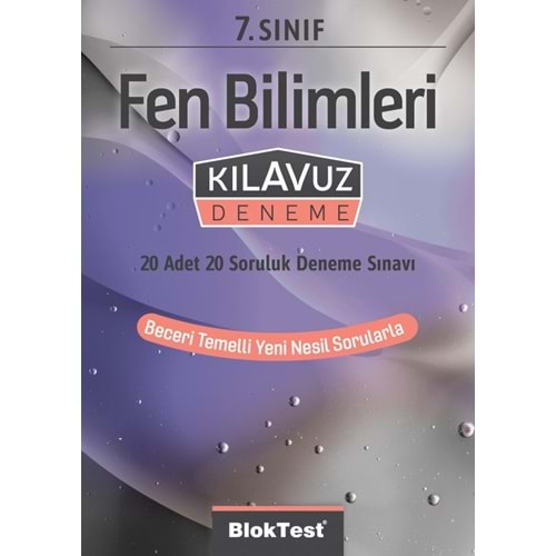 BLOK TEST 7.SINIF FEN BİLİMLERİ KILAVUZ DENEME