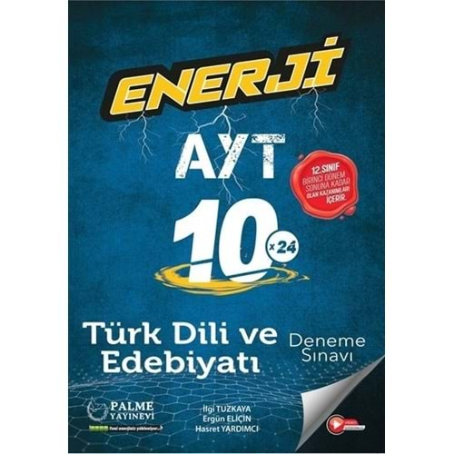 PALME AYT TÜRK DİLİ VE EDEBİYATI ENERJİ 10X24 DENEME SINAVI ÖZEL BASKI