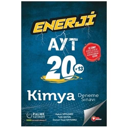 PALME AYT KİMYA ENERJİ 20X13 DENEME SINAVI ÖZEL BASKI